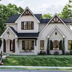 modern tudor style house